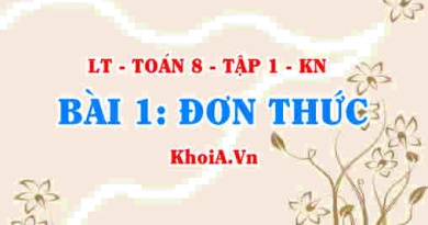 Bậc của đơn thức, Đơn thức thu gọn và Đơn thức đồng dạng là gì? Ví dụ? Toán 8 bài 1 kn1c1b1